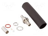 Connector: Micro BNC; socket; female; straight; 75Ω; HD-BNC; PTFE AMPHENOL RF