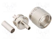 Connector: UHF (PL-259); plug; male; straight; soldering,crimped AMPHENOL RF