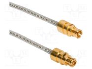 Cable; SMPM female,both sides; straight; 0.076m; 50Ω AMPHENOL RF