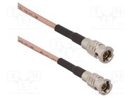 Cable; BNC HD male,both sides; straight; 0.153m; 50Ω AMPHENOL RF