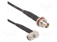 Cable; TNC male,both sides; angled,straight; 0.305m; 50Ω AMPHENOL RF