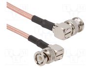 Cable; BNC male,both sides; angled; 0.914m; 50Ω AMPHENOL RF