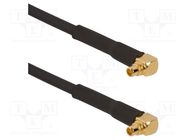 Cable; MCX male,both sides; angled; 3m AMPHENOL RF