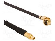 Cable; AMC female,MMCX male; angled,straight; 0.1m AMPHENOL RF