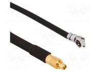 Cable; AMC4 female,MMCX male; angled,straight; 0.3m AMPHENOL RF