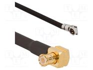 Cable; AMC4 female,MCX,MMCX male; angled; 0.3m AMPHENOL RF