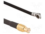 Cable; AMC4 female,MCX,MMCX male; angled,straight; 0.3m AMPHENOL RF