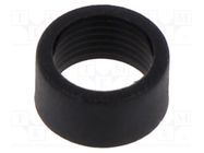 LED holder; 3mm; two-piece; black; UL94V-2; L: 4.2mm; Mat: polyamide BIVAR