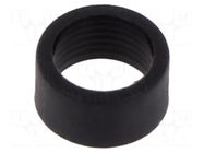 LED holder; 3mm; two-piece; black; UL94V-2; L: 4.2mm; polyamide BIVAR