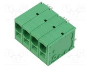 PCB terminal block; straight; 10mm; ways: 4; on PCBs; 18AWG÷4AWG ADAM TECH