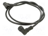 Cable: for sensors/automation; PIN: 4; with plastic nut; plug AMPHENOL LTW