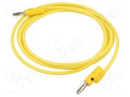 Test lead; 60VDC; 30VAC; 15A; Len: 1.829m; yellow; B POMONA