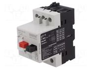 Motor breaker; for DIN rail mounting; 6.3÷10A; IP40; -5÷40°C; MKS EMAS