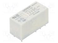 Relay: electromagnetic; DPDT; Ucoil: 12VDC; Icontacts max: 8A; G2RL OMRON Electronic Components