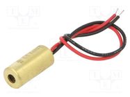 Module: laser; 0.4mW; red; dot; 650nm; 3÷12VDC; 5÷25mA PICOTRONIC