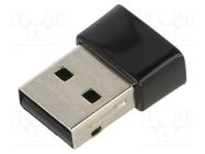 PC extension card: WiFi network; USB 2.0; black; 2.4÷5.8GHz QOLTEC