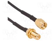 Cable; RP-SMA male,RP-SMA female; straight; 0.914m; 50Ω AMPHENOL RF