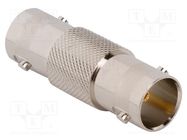 Adapter; BNC female,both sides; Insulation: PTFE; 75Ω; brass AMPHENOL RF