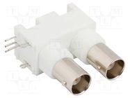 Connector: BNC; socket; female; angled 90°; 50Ω; THT; polypropylene AMPHENOL RF