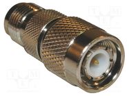 Adapter; TNC male,TNC female; Insulation: PTFE; 50Ω; Mat: brass AMPHENOL RF