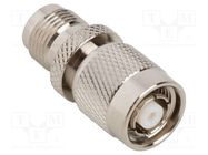 Adapter; RP-TNC male,TNC female; Insulation: PTFE; 50Ω; Mat: brass AMPHENOL RF