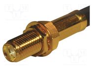 Connector: SMA; socket; female; straight; 50Ω; soldering,crimped AMPHENOL RF