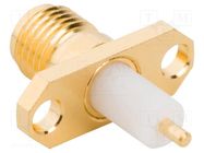 Connector: SMA; socket; female; straight; 50Ω; soldering; PTFE AMPHENOL RF