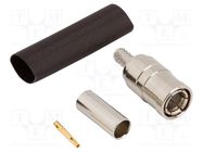 Connector: Mini SMB; plug; female; straight; 75Ω; for cable AMPHENOL RF