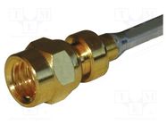 Connector: SMC; plug; female; straight; 50Ω; soldering; for cable AMPHENOL RF