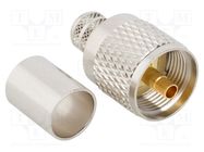 Connector: UHF (PL-259); plug; male; straight; crimped; for cable AMPHENOL RF