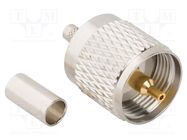 Connector: UHF (PL-259); plug; male; straight; soldering,crimped AMPHENOL RF