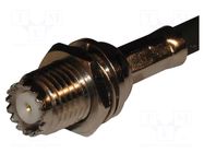 Connector: UHF mini; socket; female; straight; crimped; PTFE; 50Ω AMPHENOL RF