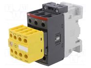 Contactor: 3-pole; NO x3; Auxiliary contacts: NC x2,NO x2; 32A ABB