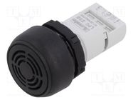 22mm; Ø22.5mm; IP40; 18÷30VAC; 18÷30VDC; black; Indication: buzzer LOVATO ELECTRIC