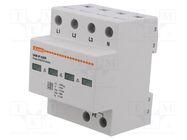 Surge arrester; Type 1+2; Poles: 4; In 8/20us: 20kA; 320VAC; IP20 LOVATO ELECTRIC