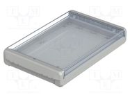 Enclosure: multipurpose; X: 170mm; Y: 271mm; Z: 40mm; BOCUBE; grey BOPLA