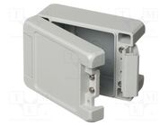 Enclosure: multipurpose; X: 86mm; Y: 121mm; Z: 60mm; BOCUBE ALU; grey BOPLA