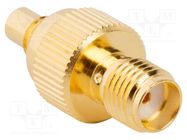 Adapter; SMA female,SMC female; Insulation: PTFE; 50Ω; Mat: brass AMPHENOL RF