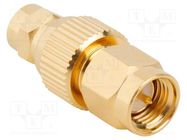 Adapter; SMA male,SMC male; Insulation: PTFE; 50Ω; Mat: brass AMPHENOL RF