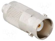 Adapter; BNC female,MCX female; Insulation: PTFE; 50Ω; brass; 4GHz AMPHENOL RF