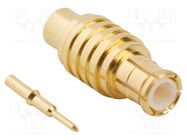 Connector: MCX; plug; male; straight; 50Ω; soldering; for cable AMPHENOL RF