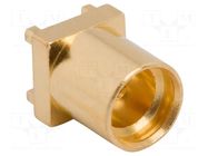 Connector: MMCX; socket; female; straight; 50Ω; SMT; on PCBs; PTFE AMPHENOL RF