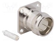 Connector: 4.3-10; female; flange (4 holes),for panel mounting AMPHENOL RF