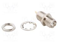 Connector: SMA; socket; female; straight; 50Ω; soldering; PTFE AMPHENOL RF