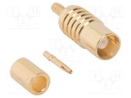 Connector: MCX; plug; female; straight; 50Ω; crimped; for cable AMPHENOL RF