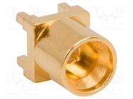 Connector: coaxial; socket; male; straight; 50Ω; THT; on PCBs; SMPM AMPHENOL RF