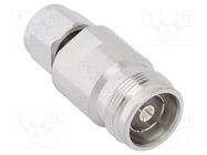 Adapter; 2,2-5 male,4,3-10 female; Insulation: PTFE; 50Ω; brass AMPHENOL RF