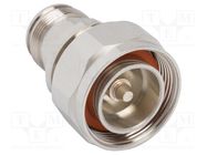 Adapter; 4,3-10 female,7/16 male; Insulation: PTFE; 50Ω AMPHENOL RF