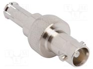 Adapter; HD-BNC female,MCX male; Insulation: PTFE; 75Ω; Mat: brass AMPHENOL RF