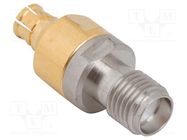 Adapter; PSMP male,SMA female; Insulation: PTFE; 50Ω; 10GHz AMPHENOL RF